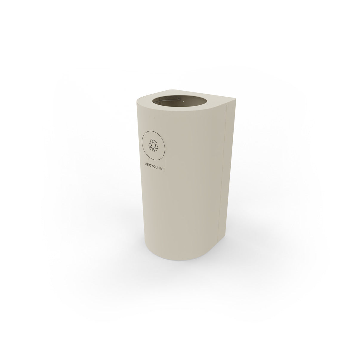 Kloss Mini Rounded Corner Bin Pearl White