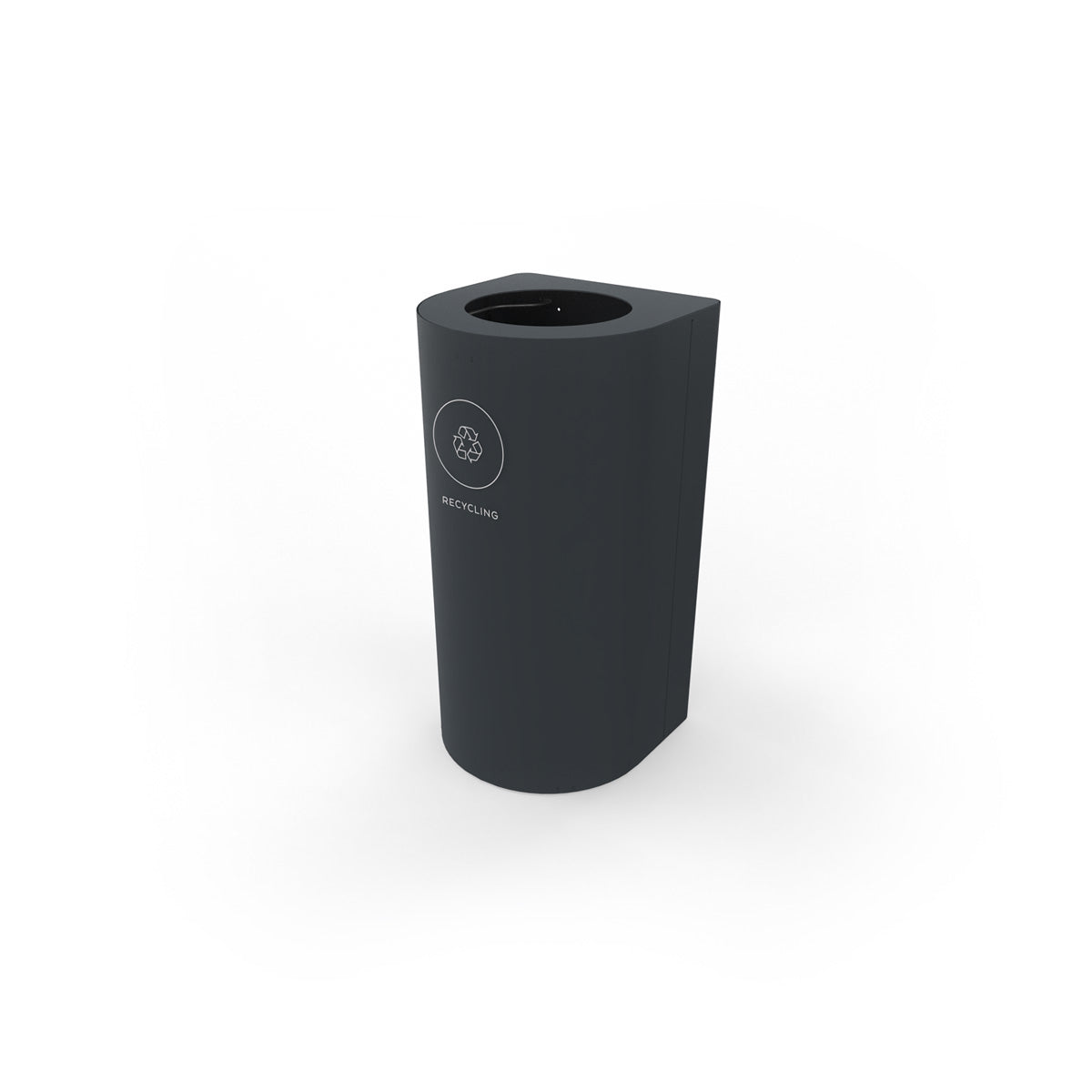 Kloss Mini Rounded Corner Bin Anthracite