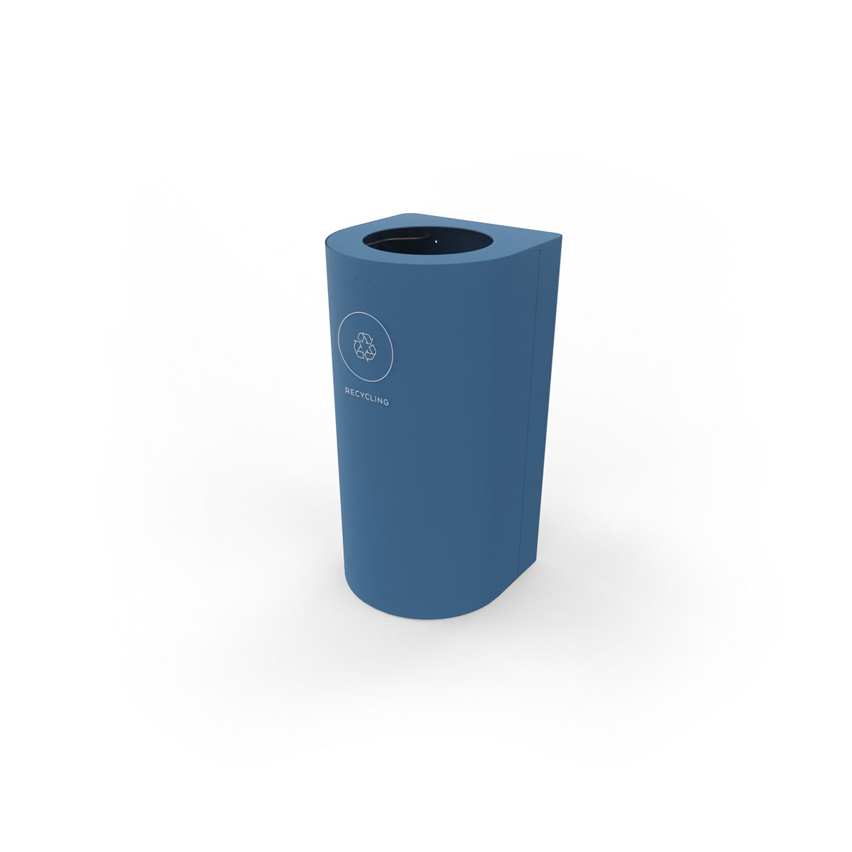 Kloss Mini Rounded Corner Bin Brilliant Blue