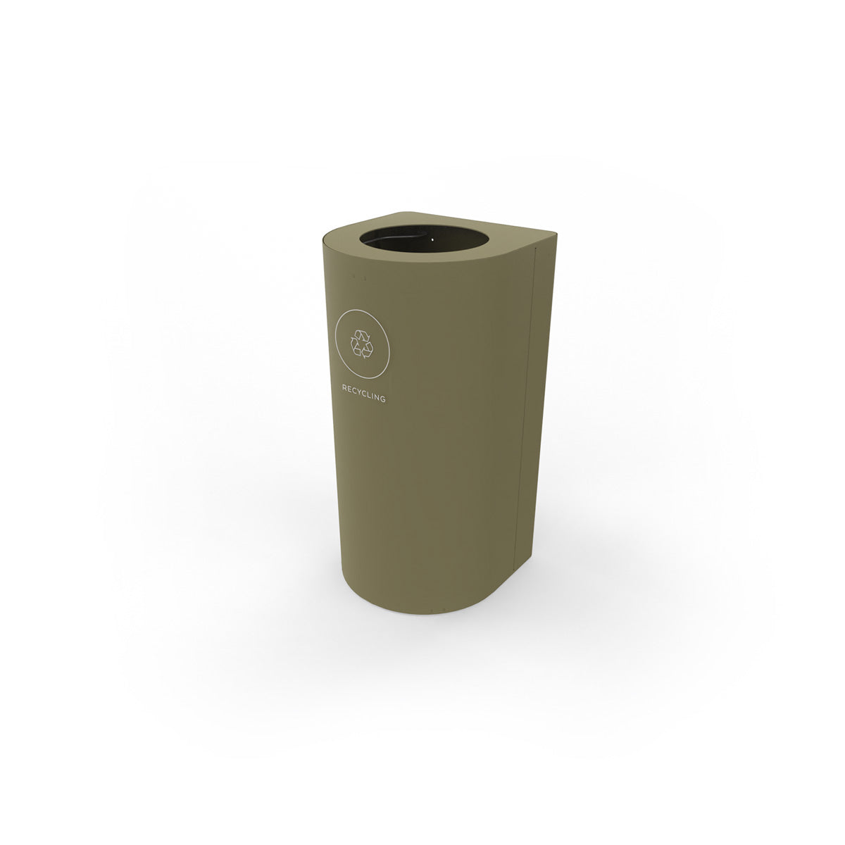 Kloss Mini Rounded Corner Bin Olive