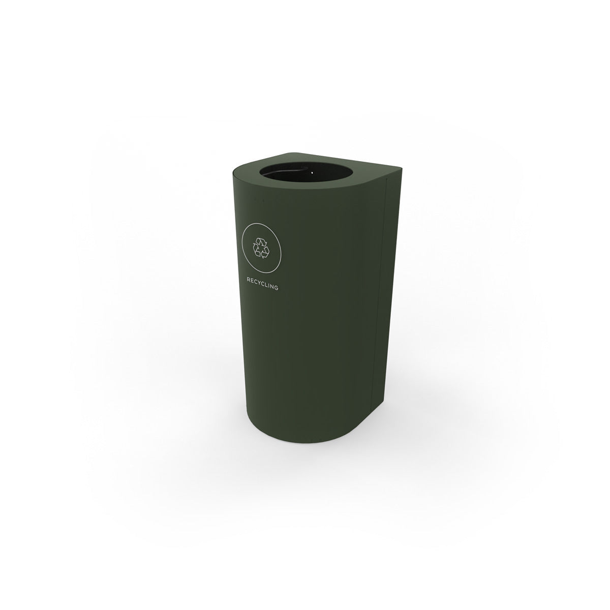 Kloss Mini Rounded Corner Bin Forest Green