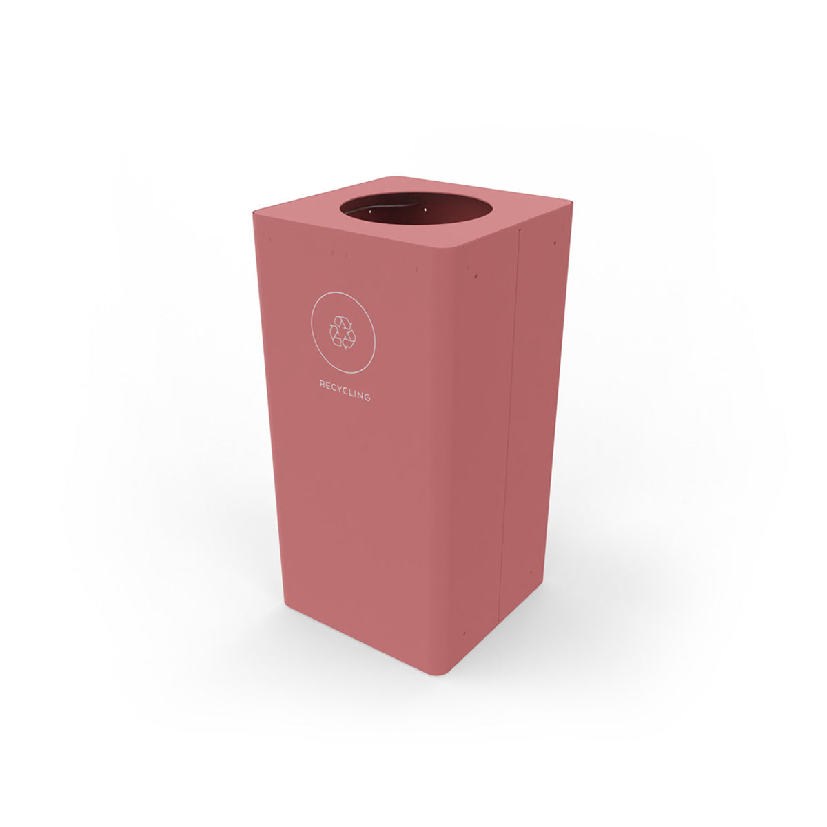 Kloss Square Bin Old Pink