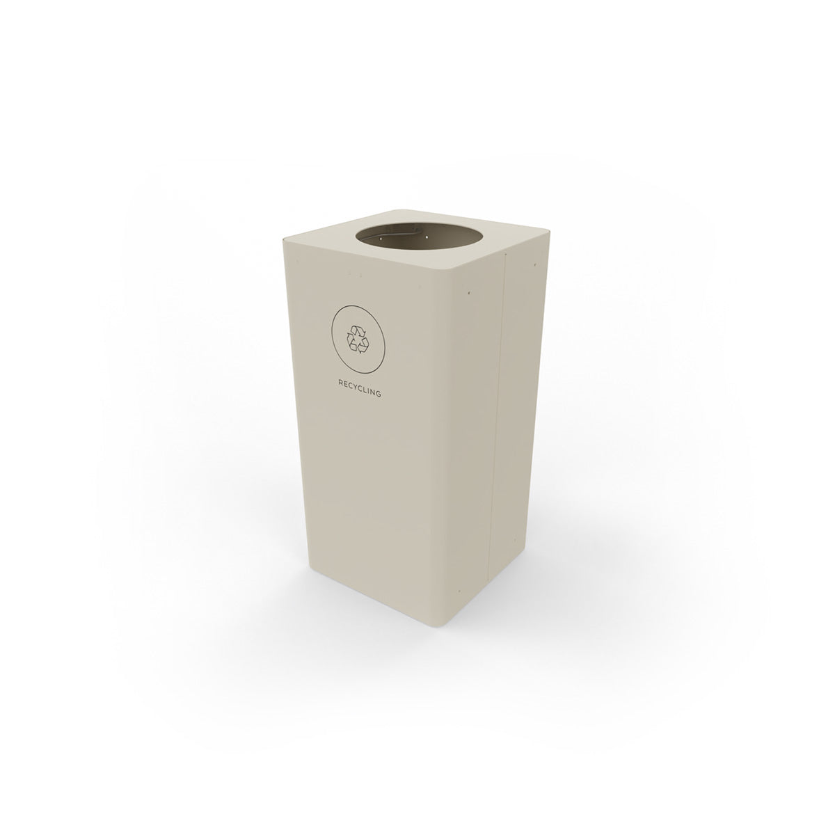 Kloss Mini Square Bin Pearl White