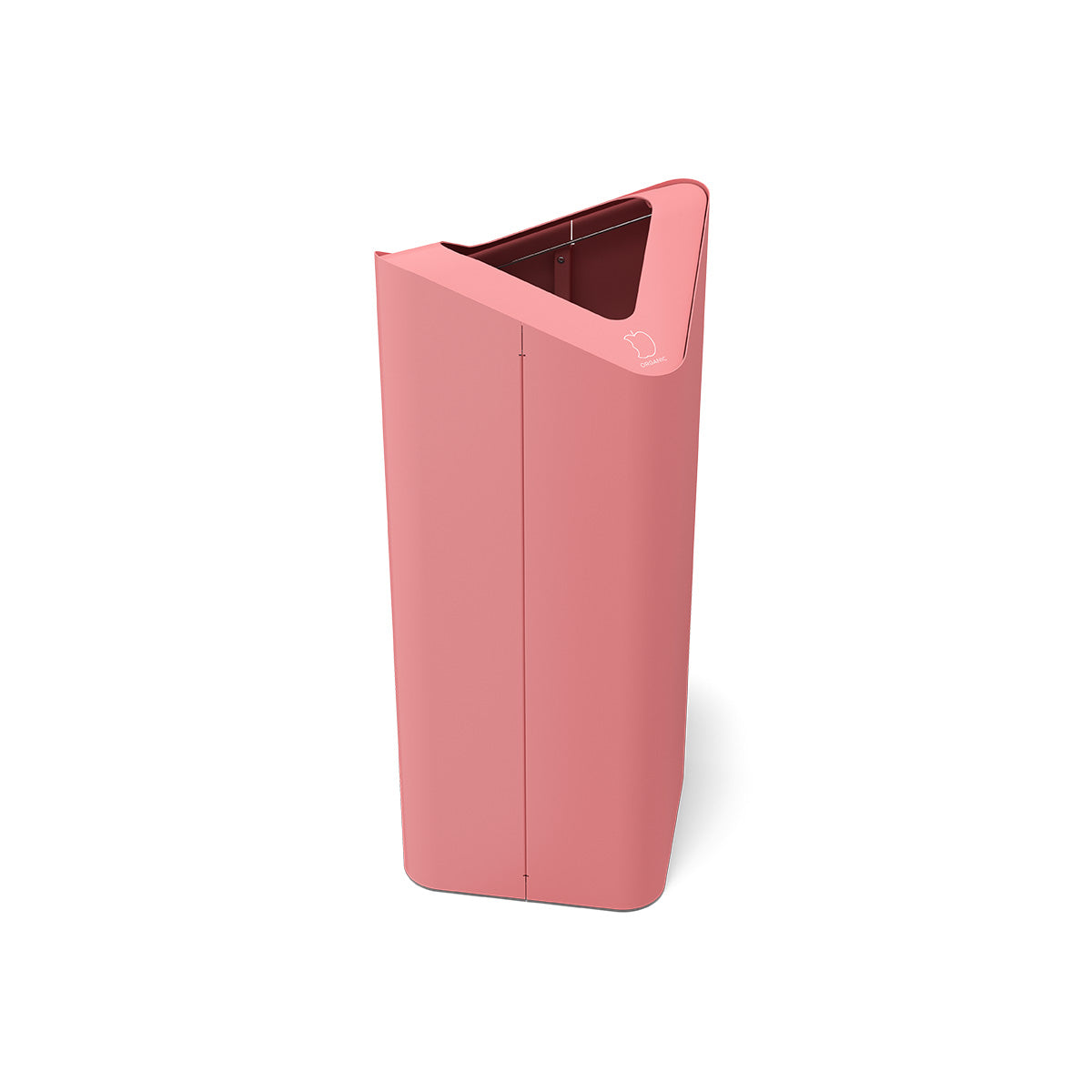 Wavy Waste Bin in Od Pink FInish