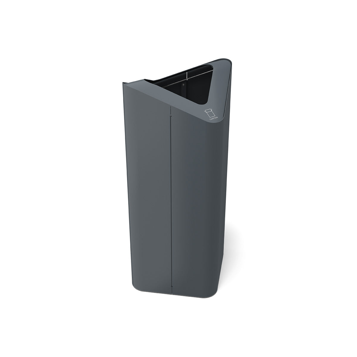 Wavy Waste Bin in Anthracite Finish