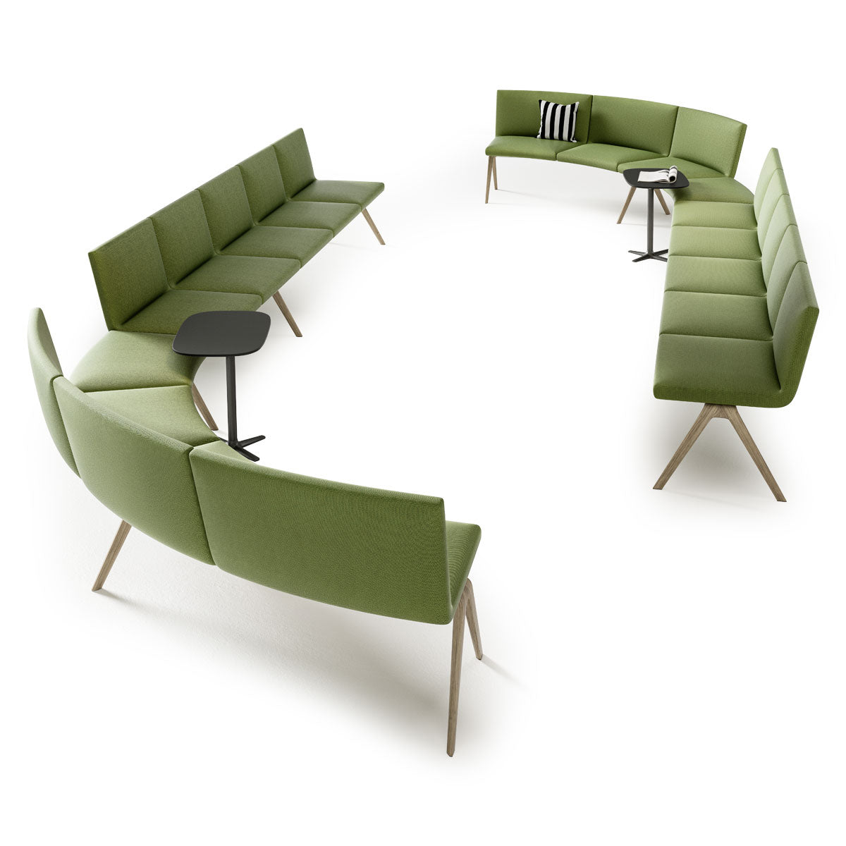 Modular Bench Seating Examples A-Bench Modular Seating | Brunner A-Bench – Furnify