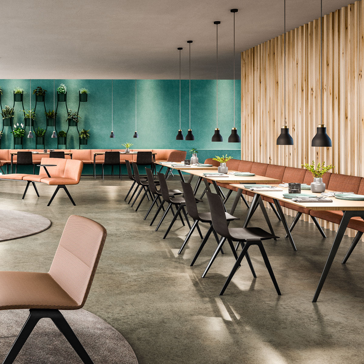 Modular Bench Seating Examples A-Bench Modular Seating | Brunner A-Bench – Furnify