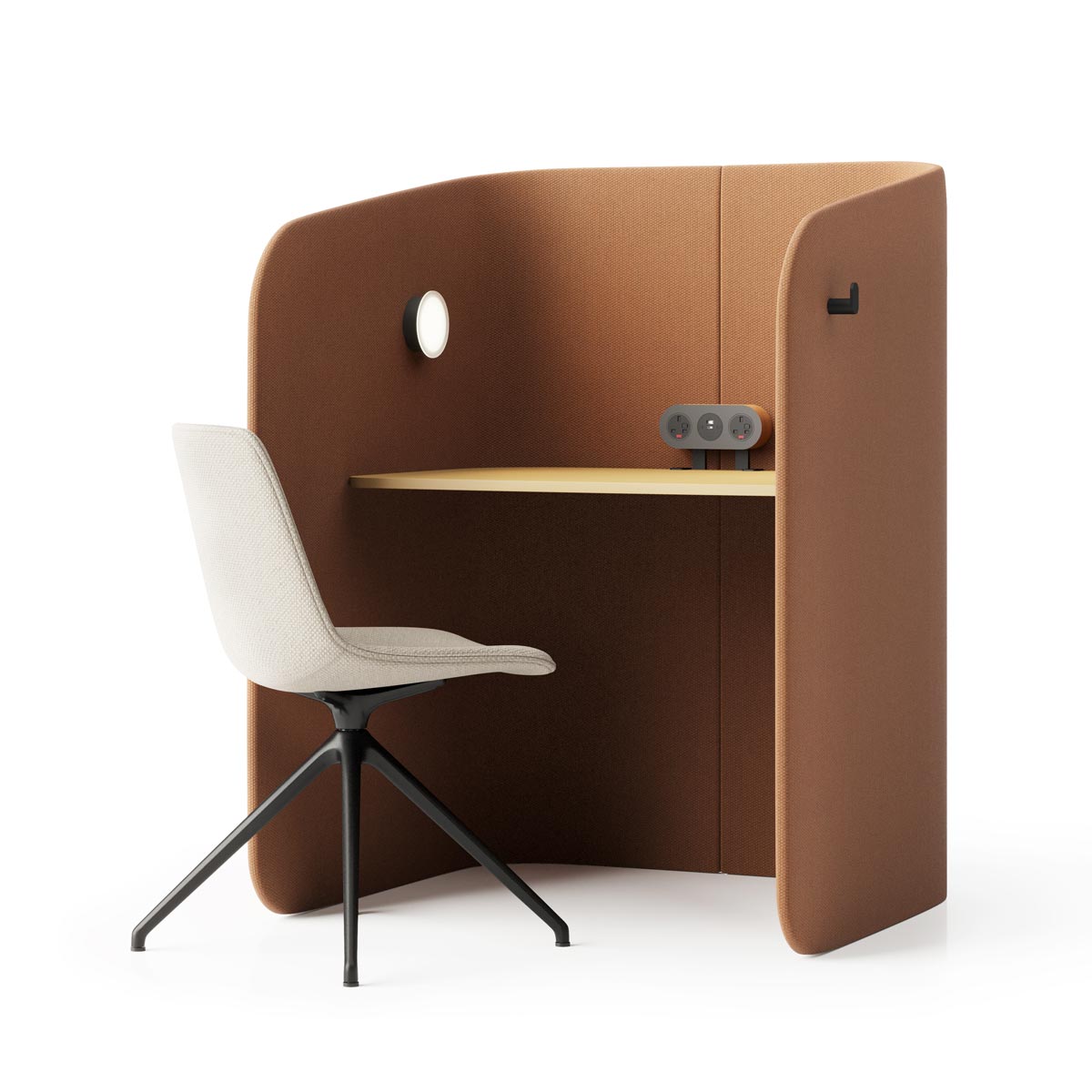 Frida Focus Work Booth | Privacy Workstation – Furnify