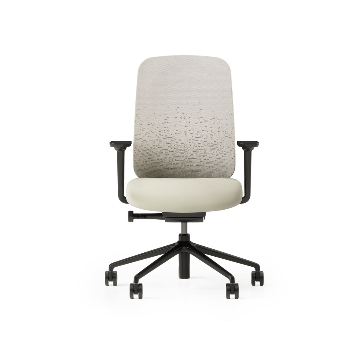 Sia Task Chair With Fizz Pattern Mesh and Oyster White Backrest Frame