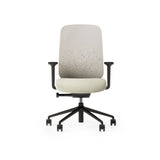 Sia Task Chair With Fizz Pattern Mesh and Oyster White Backrest Frame