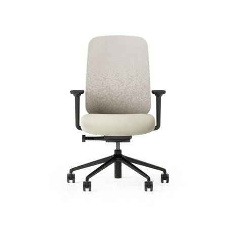 Sia Task Chair With Fizz Pattern Mesh and Oyster White Backrest Frame