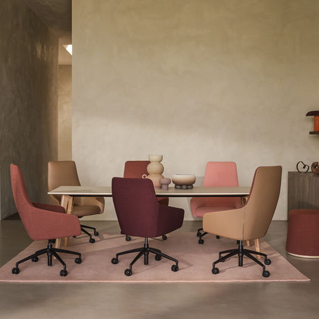 6 Uma Chairs Around a Meeting Table