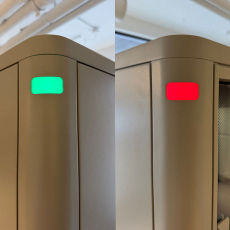 C42 Video Conference Pod Occupancy Indicator Lights on The Top Corners
