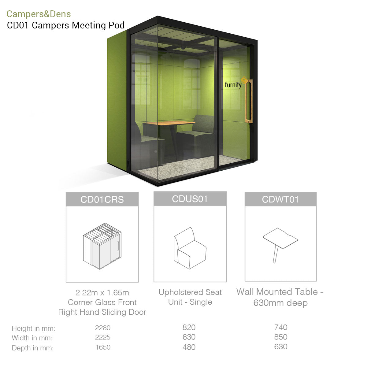 CD01 Campers Work Pod