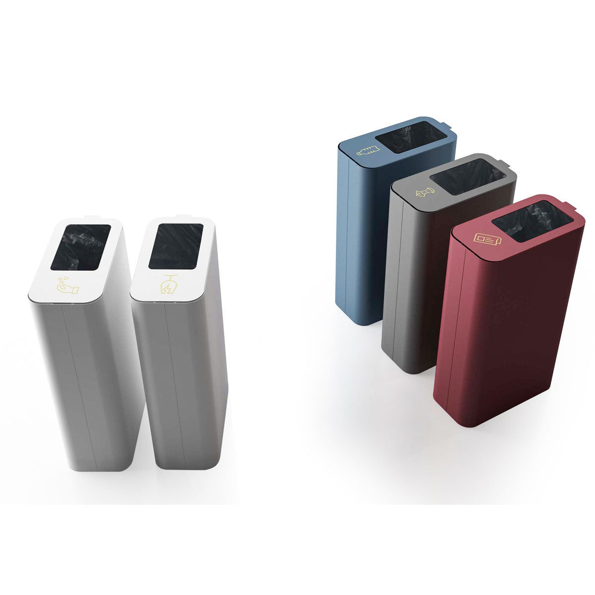 Drop Top Recycling Bins
