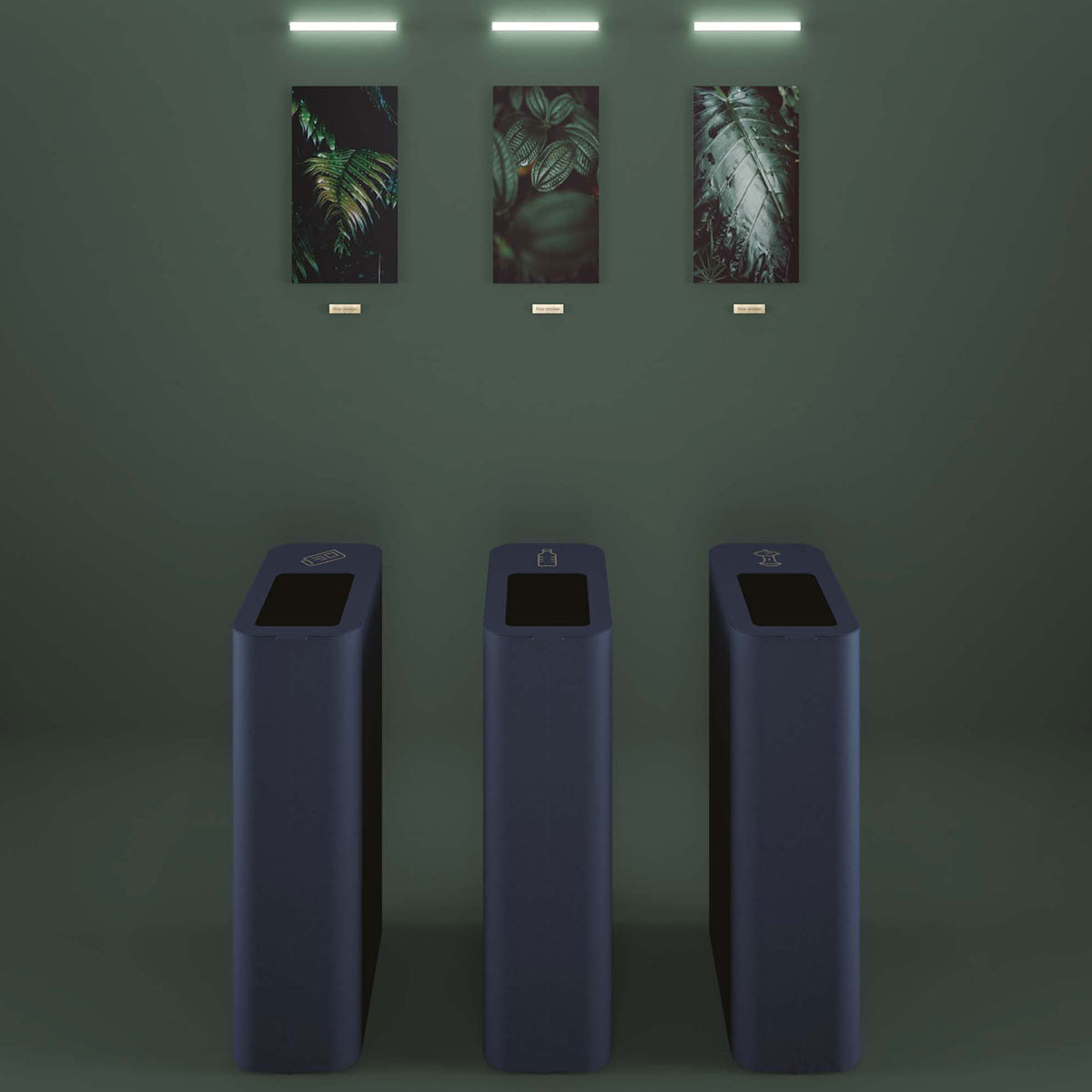 Drop Top Recycling Bin