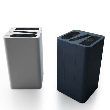 Drop Top Triple Recycling Bin