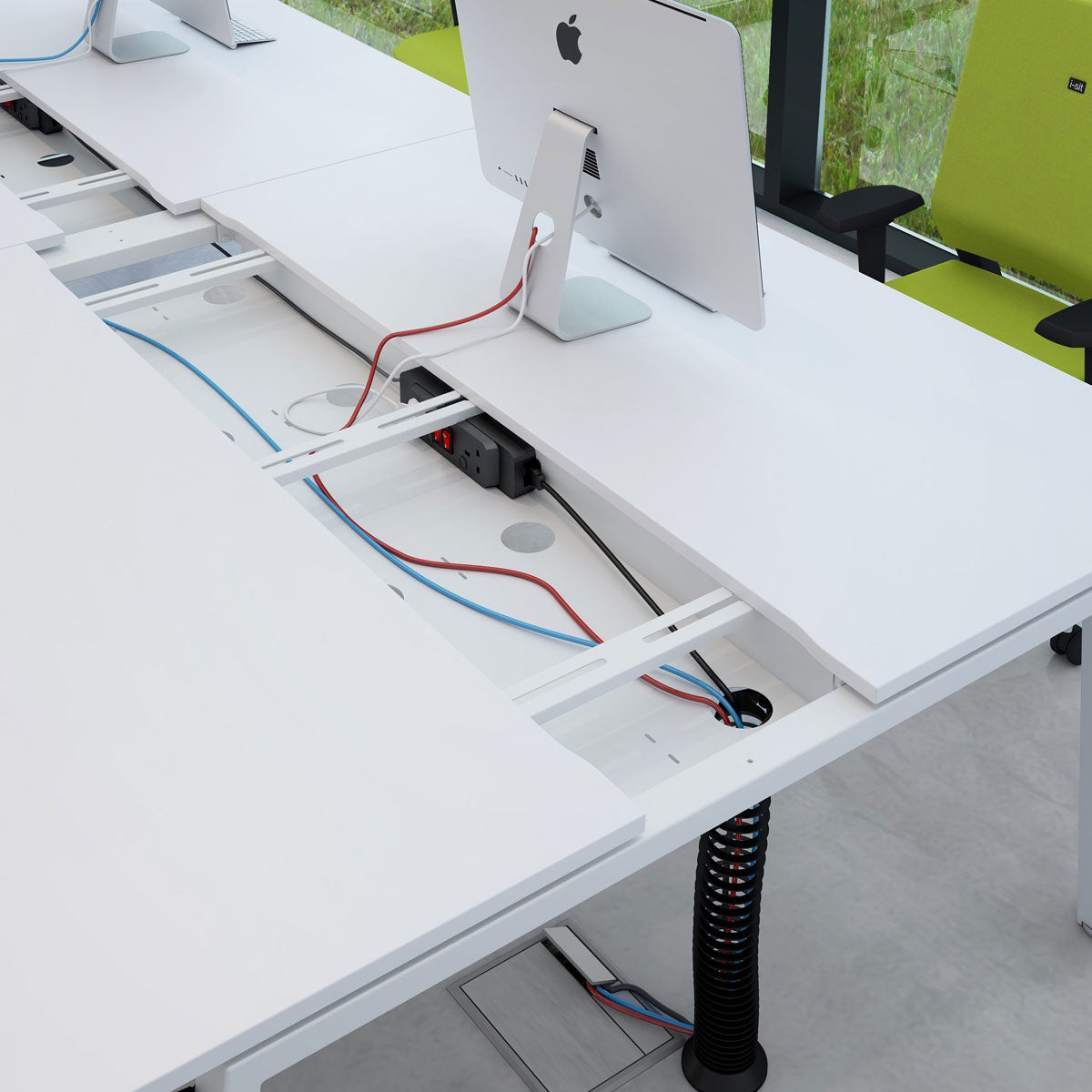 Linnea Bench Desk Sliding Desktop