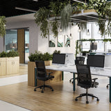 Cupboard Planter Short Used as End of Desk Storage