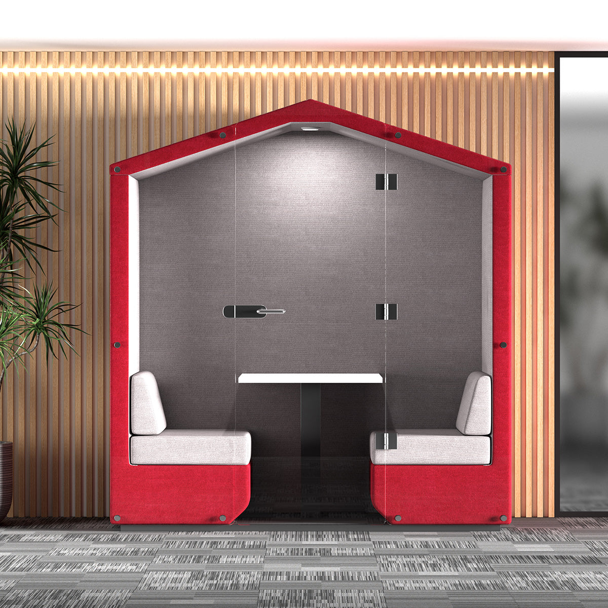 Bea 2 Seat Glass Pod