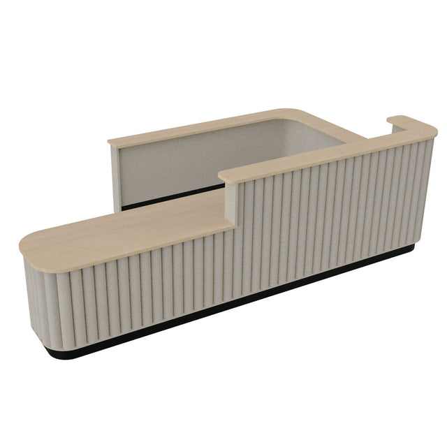 James Reece Desk Reece Reception Desk | Acoustic Reception Counter – Furnify