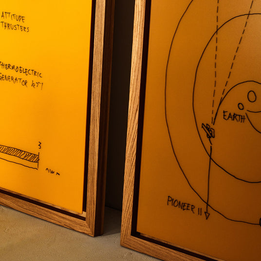Offset Wall Glass Whiteboard Frame