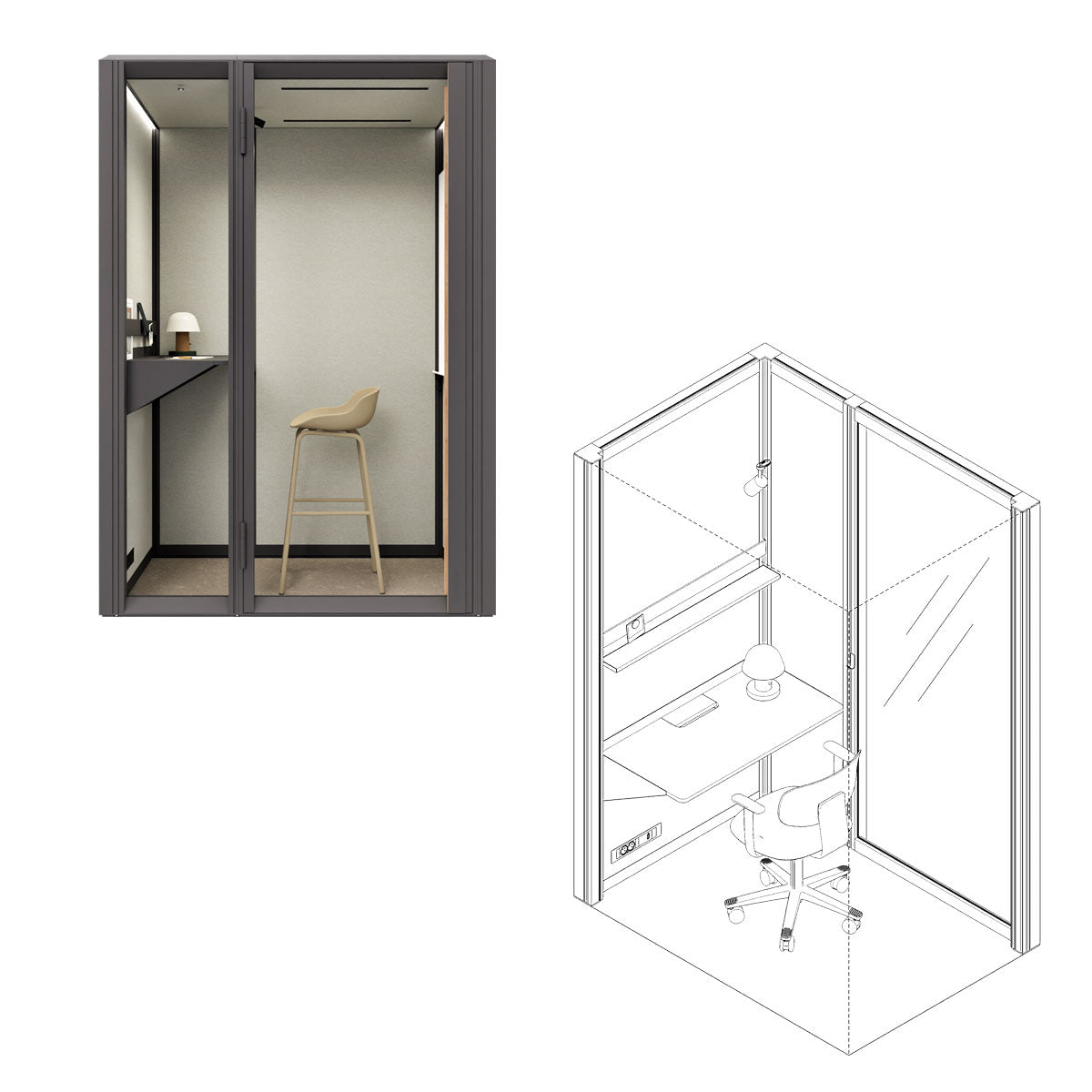 1 Person Work Pod
