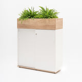 Planter Extension Unit ontop of Storage Cabinet