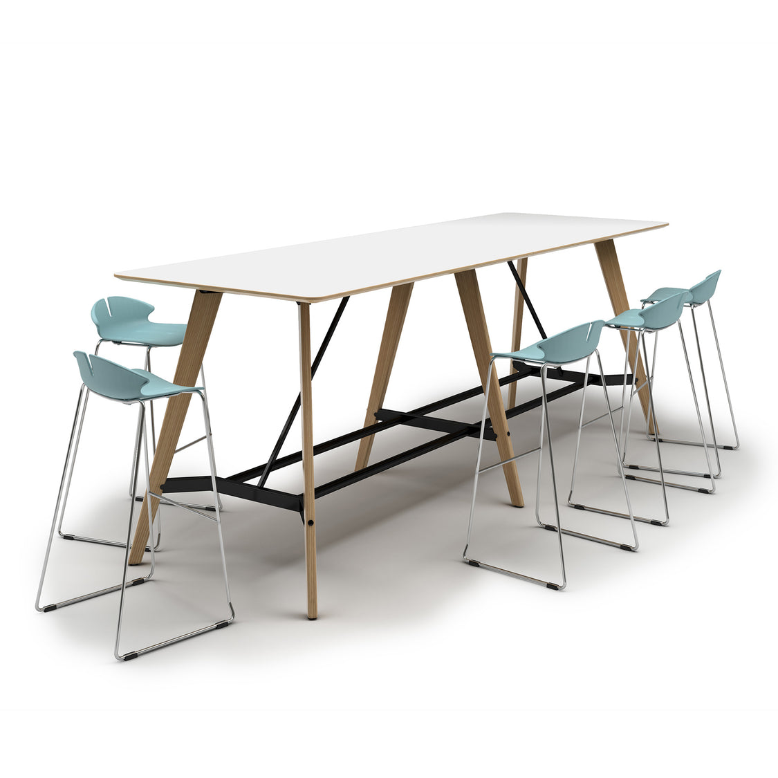 Office High Tables | Office Bar-Height Tables – Furnify
