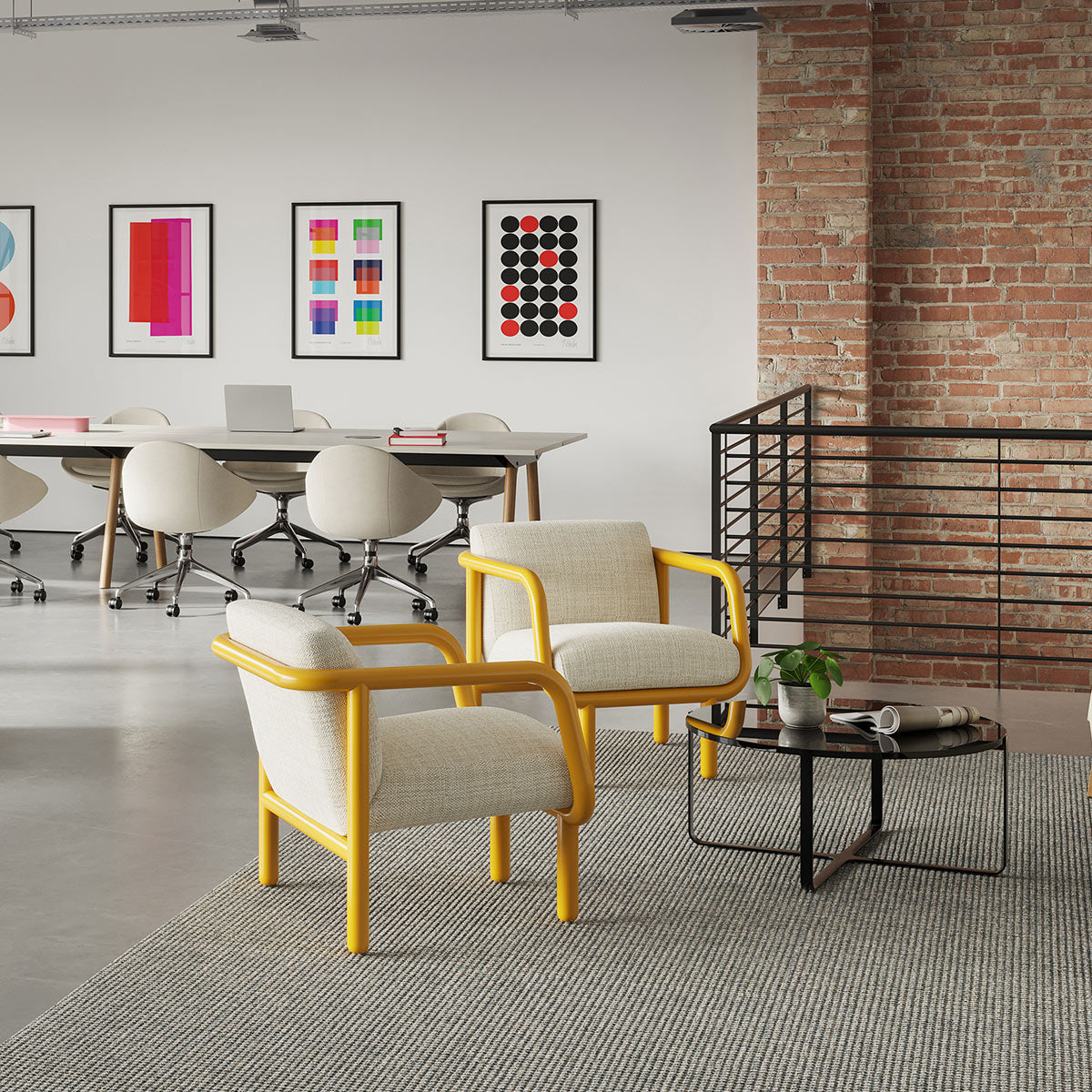 Percy Armchairs in a Reception