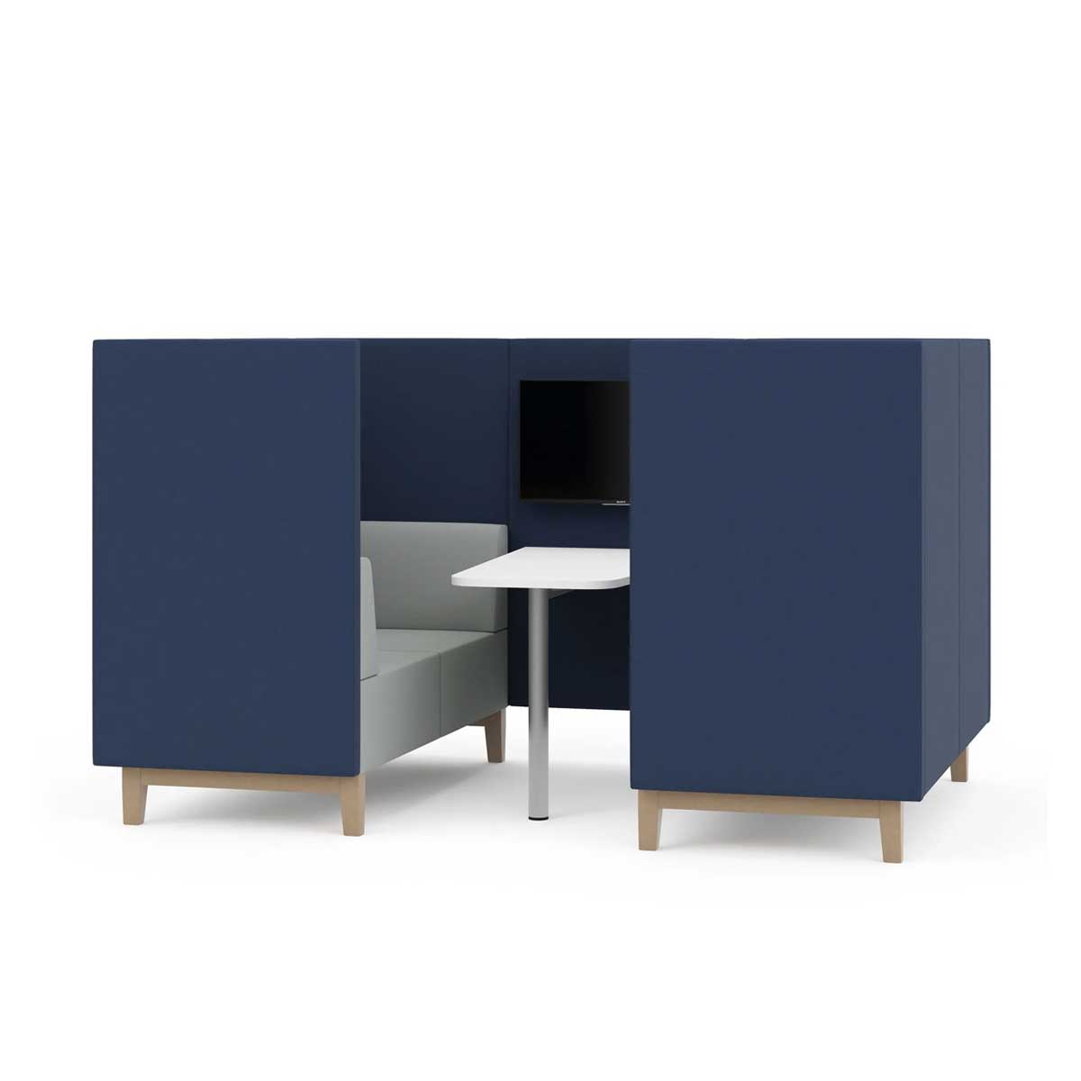 Fence Four-Seater Media Booth