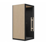 Stave. Acoustic Phone Booth With Slatted Exterior