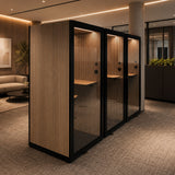 Stave. Acoustic Office Phone Booths In a Office