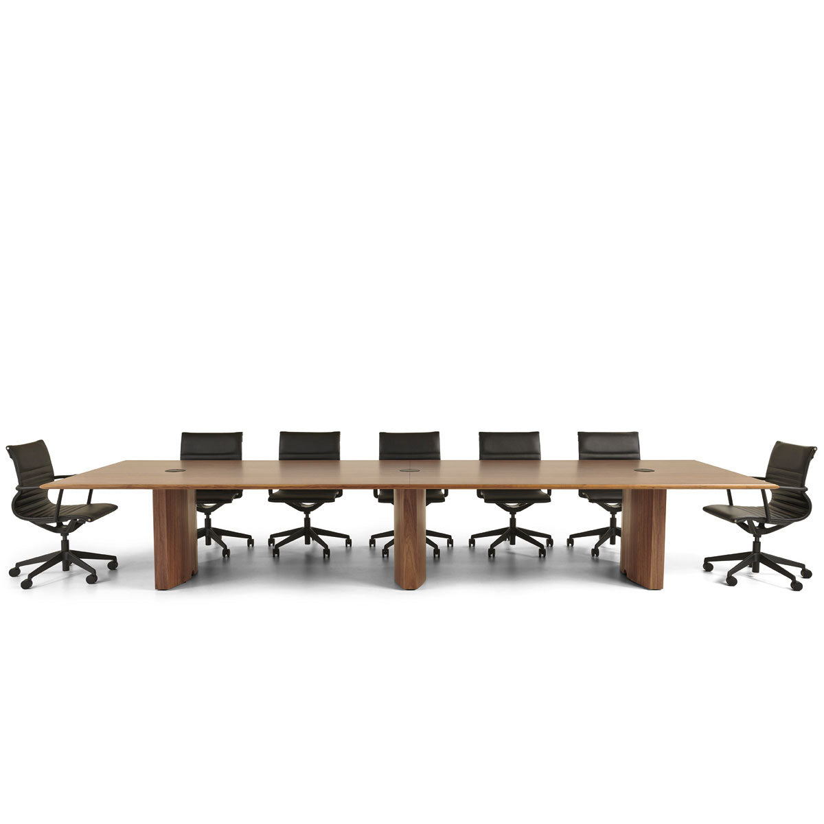 Verco Aerofoil Conference table in Walnut with Meeting Chairs