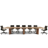 Verco Aerofoil Conference table in Walnut with Meeting Chairs