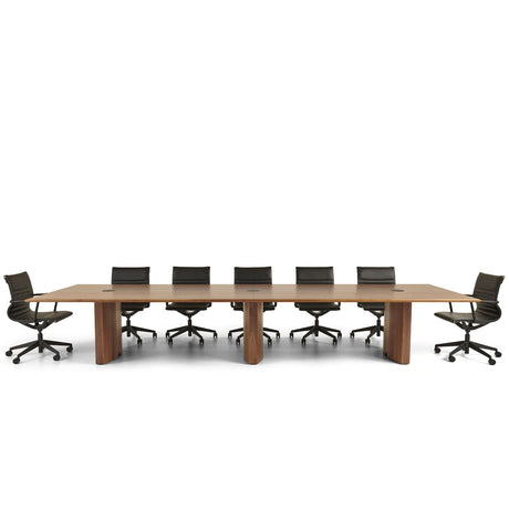 Verco Aerofoil Conference table in Walnut with Meeting Chairs